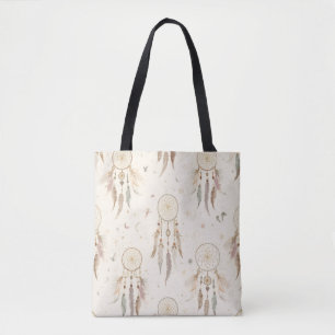 Bolsa de mano soñadora Boho Plumas Etéreas