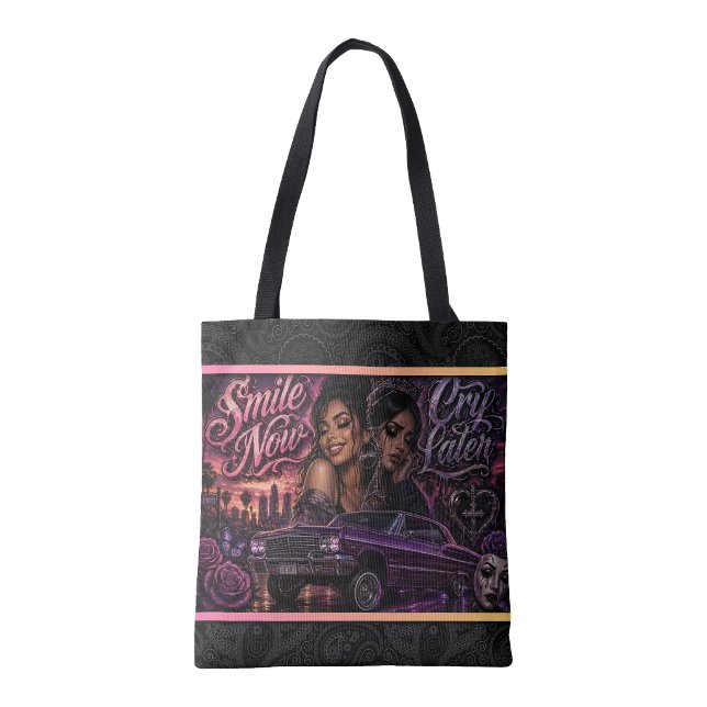 Bolsa de mano Sonríe ahora Llora después (Smile now Cry later tote bag)