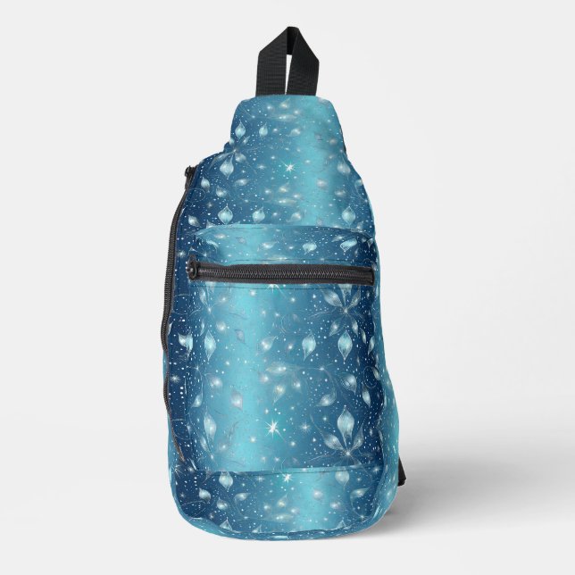 Bolsa de mano Sparkly Blue Glam (Anverso)