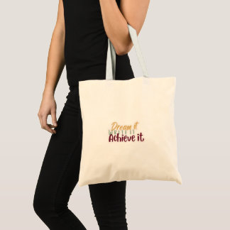 Bolsa de mano 'Sueña, escríbelo, consíguelo'