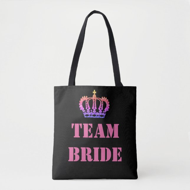 Bolsa de mano Team bride para despedidas de solter (Anverso)