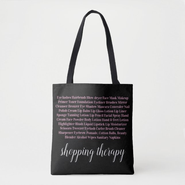 Bolsa de mano Terapia de compras de maquillaje  (Anverso)