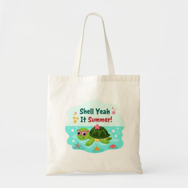 Bolsa de mano Tortuga de Verano Shell Yeah (Frente)