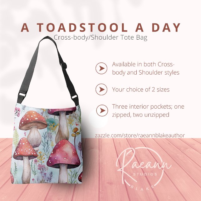 Bolsa de mano "Un hongo un día" (Subido por el creador)