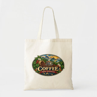 Bolsa de mano vintage de café de Indonesia