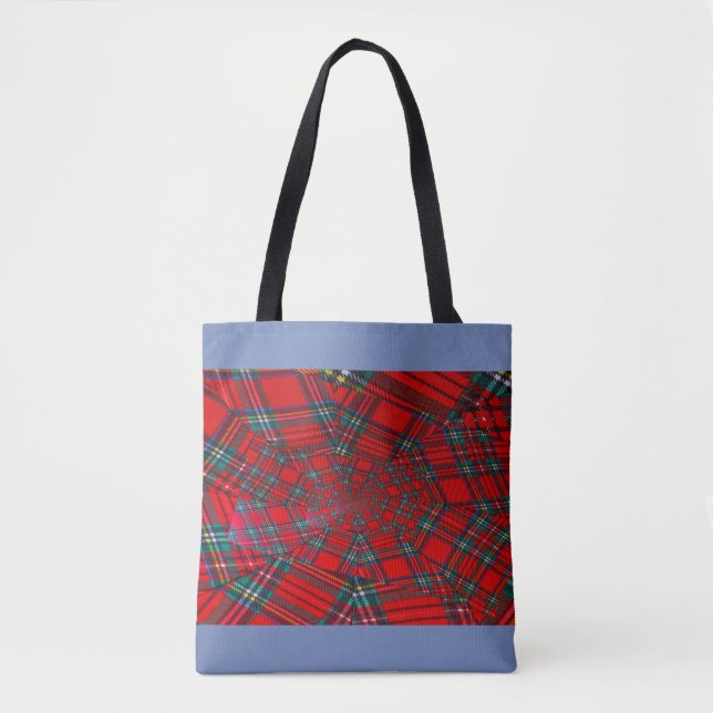 BOLSA DE MANO VÓRTICE DE COLOR ESCOCÉS (Anverso)