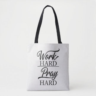 Bolsa de mano Work Hard Pray Hard