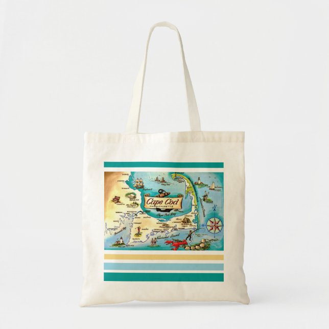 Bolsa de Mapa de Cape Cod MA (Frente)