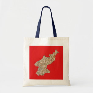 Bolsa de mapa de Corea del Norte