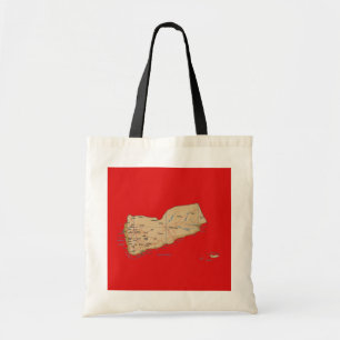 Bolsa de mapa de Yemen