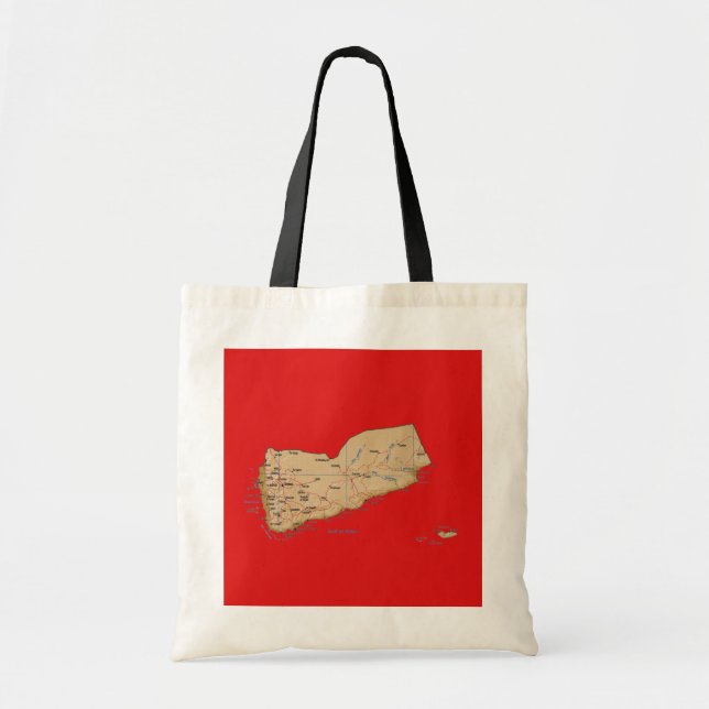 Bolsa de mapa de Yemen (Frente)