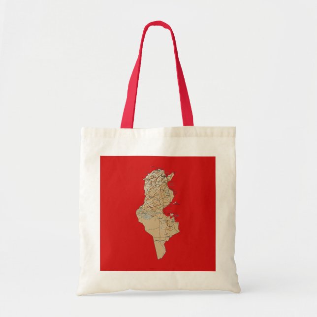 Bolsa de mapas de Túnez (Frente)
