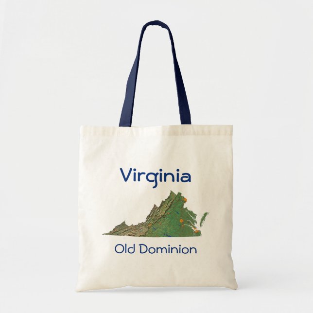 Bolsa de mapas de Virginia (Frente)