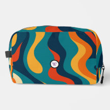 Bolsa de maquillaje abstracta moderna con patrón o