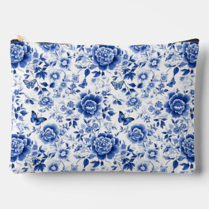 Bolsa de maquillaje azul Chinoiserie