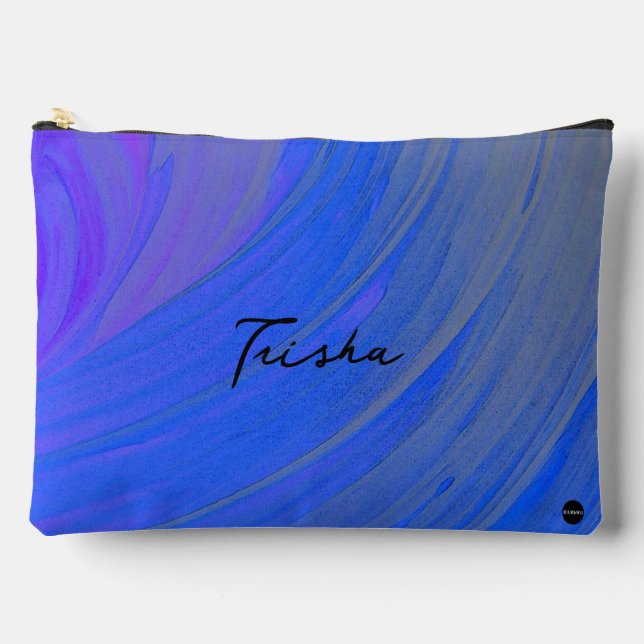 Bolsa de maquillaje azul Swoosh HMbyWG (Anverso)