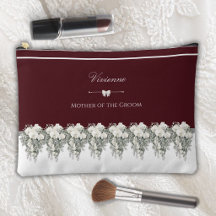 Bolsa de maquillaje Burgundy Otoño Chic Madre del