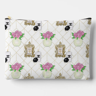 Bolsa de Maquillaje con Ilustración de Champán Flo