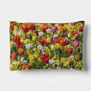 Bolsa de Maquillaje con Patrón de Coloridos Tulipa