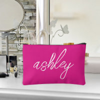 Bolsa de maquillaje cosmética/accesorio rosado cal