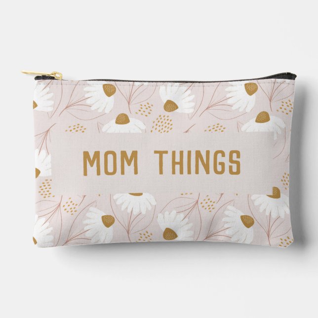 Bolsa de maquillaje Daisy Bolsa estética floral (Anverso)