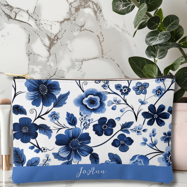 Bolsa de maquillaje de accesorio floral personaliz (Subido por el creador)