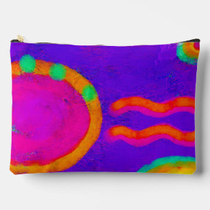 Bolsa de maquillaje de arte abstracto y divertida