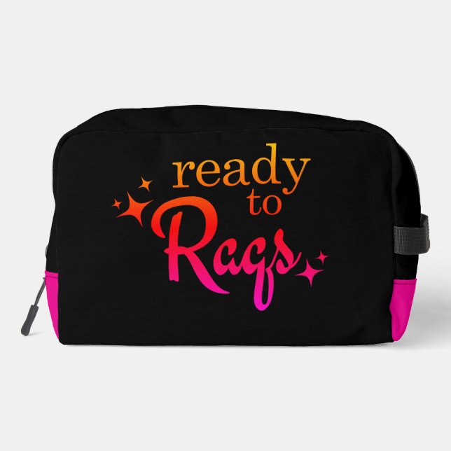 Bolsa de maquillaje de Bellydance "Ready to Raqs" (Reverso )