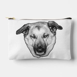 Bolsa de Maquillaje de Cabeza de Perro Alegre
