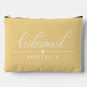 Bolsa de maquillaje de la dama de honor personaliz