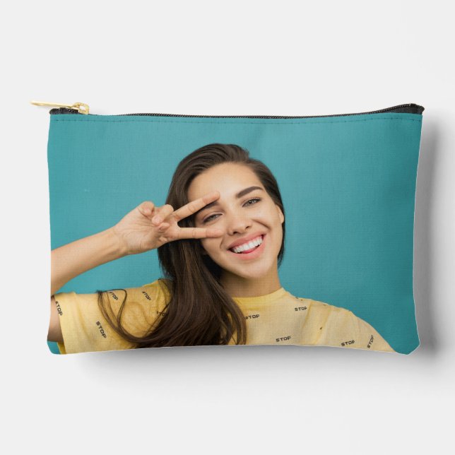 Bolsa de maquillaje de la foto del Personalizado d (Anverso)