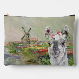 Bolsa de maquillaje de Monet Champ Tulipes y Fancy