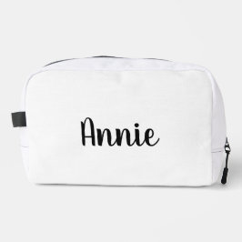 Bolsa de maquillaje de nombre de cuero, novia Boda