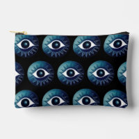 Bolsa de maquillaje de patrón ocular malvado Bolsa