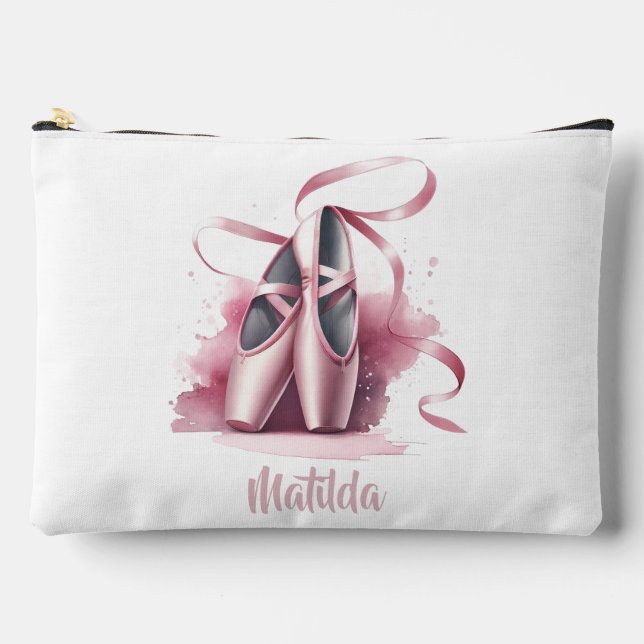 Bolsa de maquillaje de zapatillas de ballet Baller (Anverso)