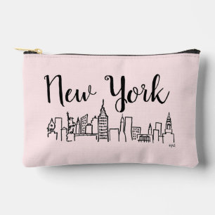 Bolsa de maquillaje del Ilustracion Skyline de NYC