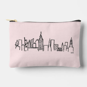 Bolsa de maquillaje del Ilustracion Skyline de NYC