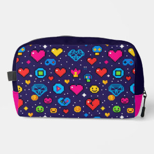 Bolsa de maquillaje estética de juegos de píxeles 