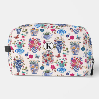 Bolsa de Maquillaje Floral Chinoiserie Monograma