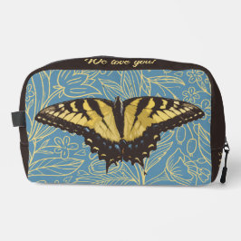 Bolsa de maquillaje personalizada de mariposa en e