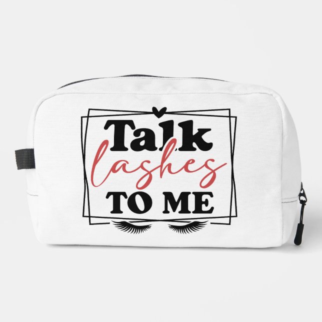 Bolsa de Maquillaje 'Talk Lashes To Me' (Anverso)