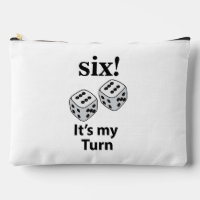 Bolsa de Maquillaje Tirada de Dados Seis Es Mi Tur