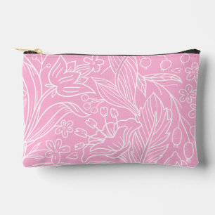 Bolsa de maquillaje/tocador de esténcil rosa