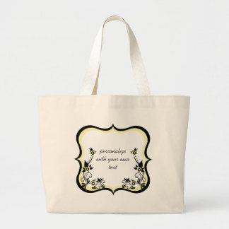 Bolsa de marco floral suave, amarillo claro