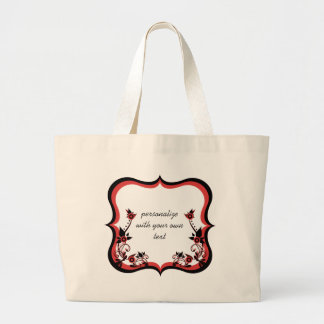 Bolsa de marco floral suave, rojo