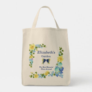 Bolsa de mariposas amarillas y de iris azul para l