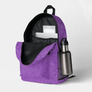 Bolsa de mezclilla azul de jean morado de corte y 