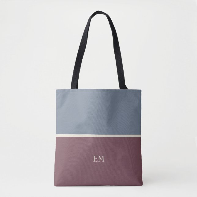 Bolsa de Moda moderna monogramada en tote (Anverso)