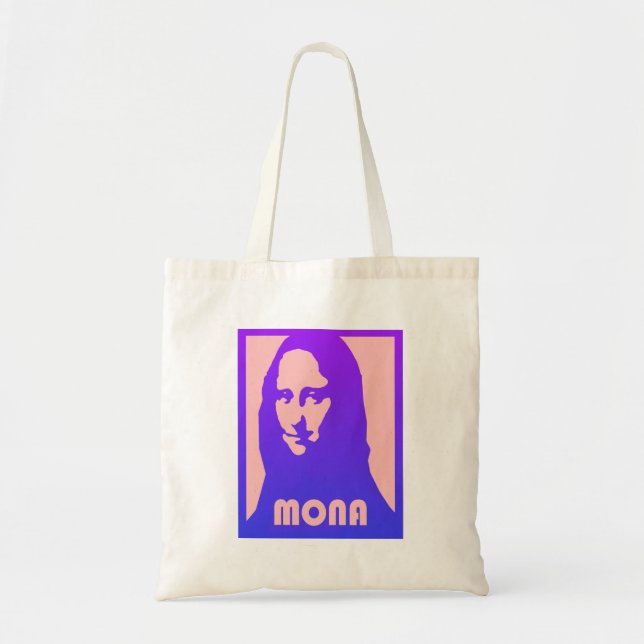 Bolsa de Mona Lisa con Estilo de Arte Pop Impresio (Frente)