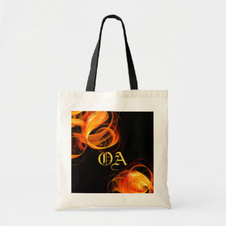Bolsa de Monograma de arte abstracto de Fireball